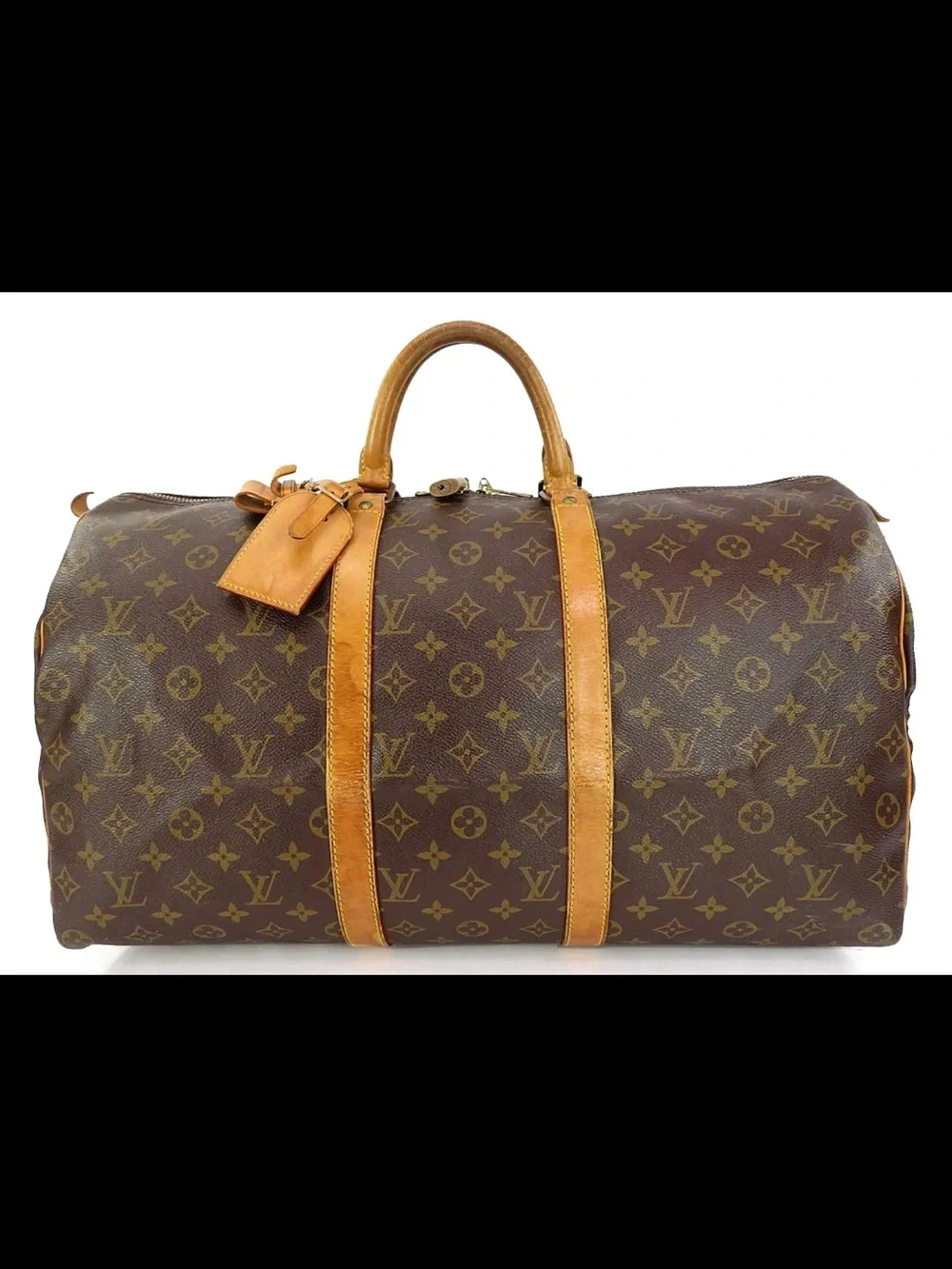 Louis Vuitton Monogram Canvas Duffel with Vachetta Trim